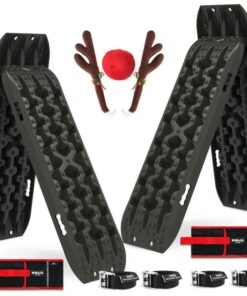 X-BULL 4X4 Recovery Tracks Boards 4WD 10T 4PCS Offroad Vehicle Sand Mud Gen3.0 Olive