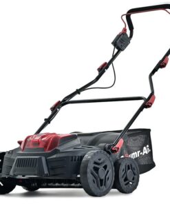 BAUMR-AG 370SX 40V SYNC Cordless Lawn Aerator & Scarifier, Skin Only, Brushless, Scarifying Blade and Dethatcher Rake Cartridges, 4 Depths