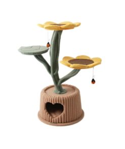 CMISSTREE Sunflower In A Pot House Cat Tree