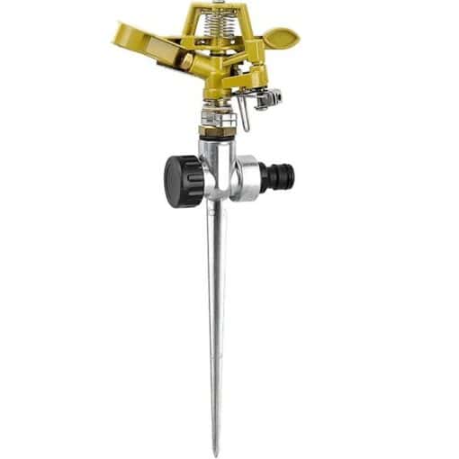 Easy to Install Irrigation Sprinkler 360 Degree Rotating Sprinkler Gun Zinc Alloy Adjustable Rocker Sprinkler