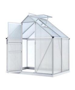 Green Fingers Greenhouse Aluminium Polycarbonate Premium Garden Storage Shed 1.3Mx1.9Mx2.0M