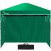 RED TRACK 3.6x2.2m Ultra Compact Folding Gazebo, Walls, Carry bag, Portable Outdoor Popup Marquee for Camping Beach, Green