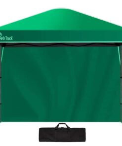 RED TRACK 3.6x2.2m Ultra Compact Folding Gazebo, Walls, Carry bag, Portable Outdoor Popup Marquee for Camping Beach, Green