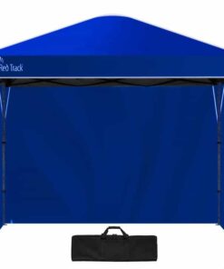 RED TRACK 3.6x2.2m Ultra Compact Folding Gazebo, Walls, Carry bag, Portable Outdoor Popup Marquee for Camping Beach, Navy Blue