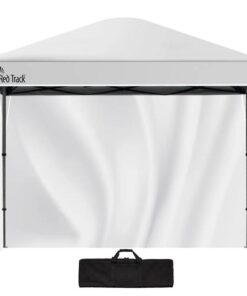 RED TRACK 3.6x2.2m Ultra Compact Folding Gazebo, Walls, Carry bag, Portable Outdoor Popup Marquee for Camping Beach, White