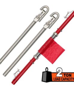 3Pcs 2 Ton Trailer Hitch 186cm Heavy Duty Tow Bar 4wd Trailer Spring Buffer Au