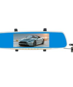 7 Lcd Touch Screen Rear View Mirror Car Recorder With Separate Camera