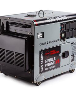 GENPOWER 8.4kW Peak 6kW Rated Commercial Diesel Generator, Electric Key Start, 6 x 15A, Single Phase