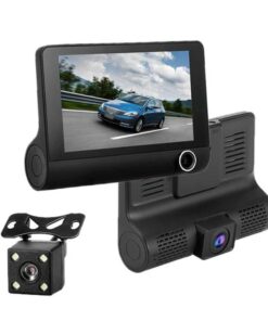 Hd 1080P Car Dvr With 3-In-1 Function And Wide Angle Night Vision - 4 Inch