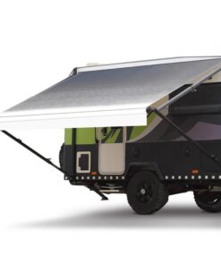 Shade Shield 15ft x 8ft Caravan Retractable Awning, Powder Coated 6063 Aluminium and Vinyl, for Caravan, Motorhome, RV, Work Trailer