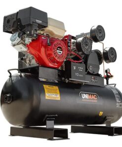 UNIMAC 115PSI 150L 18HP Industrial Petrol Powered Air Compressor with Electric Key Start