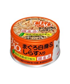 CIAO Canned Jelly For Cat White Meat Tuna With Whitebait 85G X24