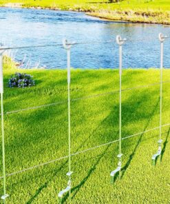 Giantz 20x Electric Fence Pigtail Posts Steel Tape Fencing