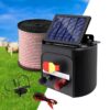 Giantz Fence Energiser 3KM Solar Powered Electric 400M Poly Tape Insulator