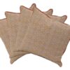Pack of 4 Azuk Orange & Grey Cushion Covers 50cm x 50cm