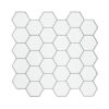 Tiles 3D Peel and Stick Wall Tile Hexagon White (30cm x 30cm x 10 sheets)