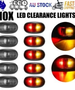 10X LED Clearance Lights Amber Red Side Marker Lamp Truck Trailer Caravan 12-24V