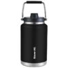 BAUMR-AG 3.8L Double Wall Insulated Stainless Steel Water Bottle, Drink Jug with Handle, Black