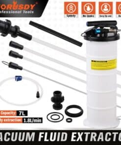 HORUSDY 7L Manual & Pneumatic Oil Extractor Waste Fluid Transfer Pump Suction