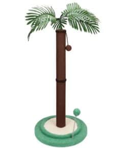 VaKa Cat Tree Scratching Post Large Palm Tree Cat Post Dangling Balls Cat Toy