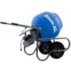 BAUMR-AG 100L Cement Concrete Mixer, Easy Clean, Ultra-Light, Rust-proof, Impact-Resistant Poly Drum, 16 Inch Tyres