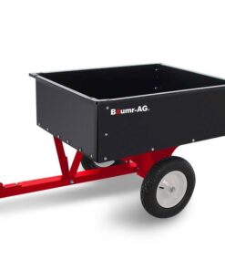 BAUMR-AG 270kg Capacity Metal Dump Cart, for Ride on Mower