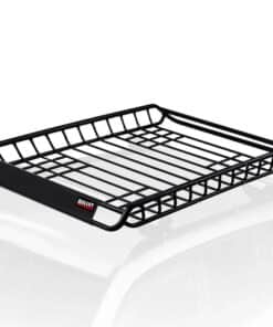 BULLET Car Roof Rack, 123 x 102 x 12cm Universal Luggage Carrier Steel Cage Vehicle Cargo
