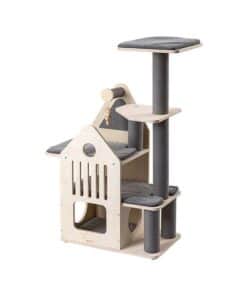HONEYPOTCAT Deluxe Two-Level Cat Villa - 113cm