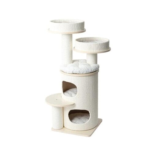 HONEYPOTCAT PURRING Multi-Level Sisal Barrel Cat Tower - PRO 117cm