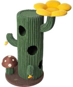 HONEYPOTCAT Solo Cactus Bloom Cat Tree - Green 120.5cm