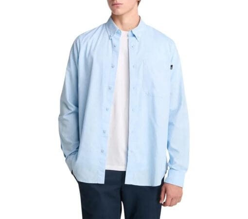 Men's Gale River Yarn Dyed Oxford Long-Sleeve Shirt Blue
