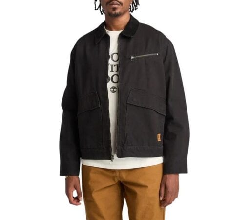Men's Strafford Washed Canvas Jacket Black