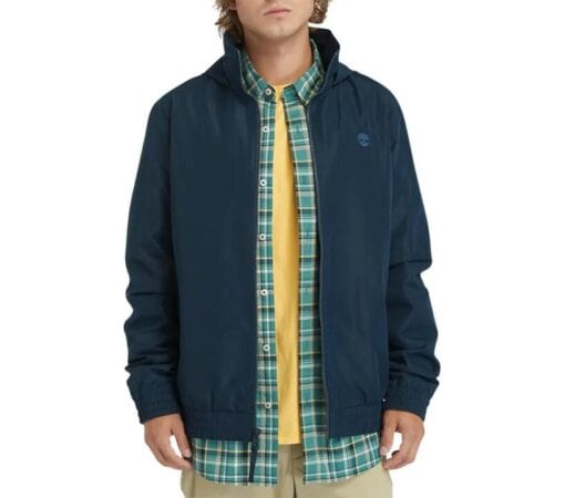 Men's Water Resistant Bomber Jacket Blue