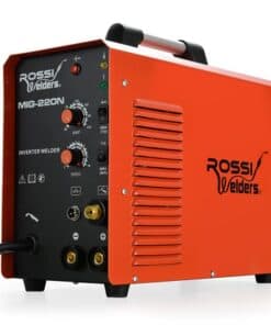 ROSSI 220 Amp MIG MMA TIG Welder, 3in1 Multi-process Portable Inverter Gas Gasless Stick Welding Machine, 15A Plug