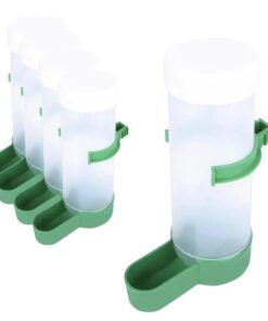 5x Bird Cage Food Dispenser Feeder Automatic Pet Parrot Budgie Cockatiel Aviary