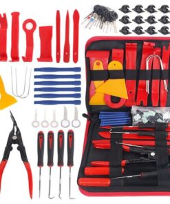 65pcs Car Trim Removal Tool Set Pry Bar Dash Kit