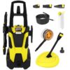 JET-USA RX540s Electric High Pressure Washer, 2900PSI 2 Nozzles, Brush Head, Deck Cleaner, Detergent Bottle