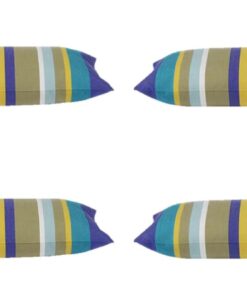 Pack of 4 Corban Royal Rectangle 35x70cm Striped Multicoloured Cushion Cover