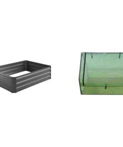 Raised Garden Bed Charcoal 120 X 90 x 30cm