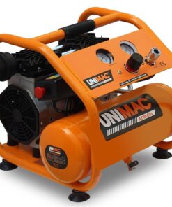 UNIMAC 1.5HP 6L Silent Oil-Free Portable Electric Air Compressor, for Airtools, Tyre Inflation