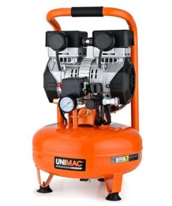 UNIMAC 15L Pancake Air Compressor, 116PSI Portable Silent Oil-Free Electric, for Airtools Tyre Inflation