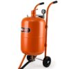 UNIMAC 38L Sandblasting Tank, Pressurised Design with Sandblast Gun Set with Hose