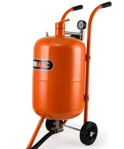 UNIMAC 38L Sandblasting Tank, Pressurised Design with Sandblast Gun Set with Hose