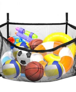 145x145CM Heavy Duty Pool Toy Storage Net Bag Adjustable Organizer
