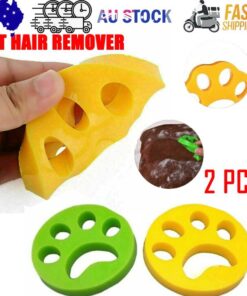 2 Pcs Pet Hair Remover Floating Fur Catcher Laundry Lint Dog CAT Washing Machine