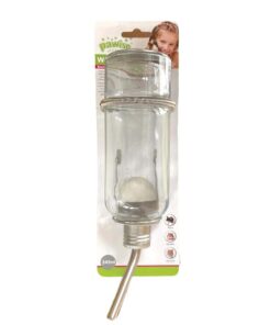 245ml Glass Bottle Water Hanging Cage Drinker Pet Rabbit Bird Mouse Guinea Pig
