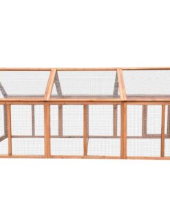 250 CM Large Chicken Coop Run Guinea Pig Cage Villa Extension Rabbit Hutch House Pen