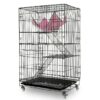3 Level Rabbit Bird Cage Ferret Parrot Aviary Cat Rat Aviary Budgie Hamster Pet Cages Castor XL