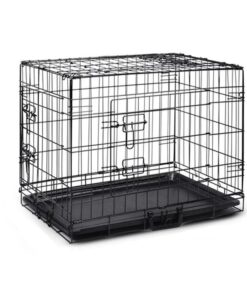 30" Portable Pet Dog Cage Collapsible Metal Crate Kennel