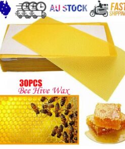 30Pcs Bee Hive Wax Honeycomb Bee Hives Beekeeping Equipment Frames Foundation